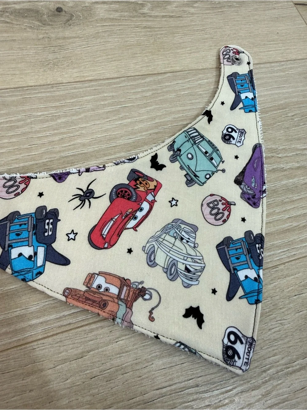 Remi Lyn & Co. Bamboo Halloween Cars Handmade Bandana Bib